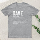 Personalized Definition Funny Dave T-Shirt