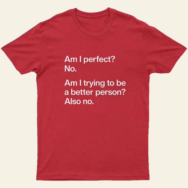 Am I Perfect No Entrageek T-Shirt