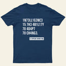 Intelligence Stephen Hawking T-Shirt