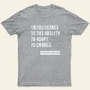 Intelligence Stephen Hawking T-Shirt