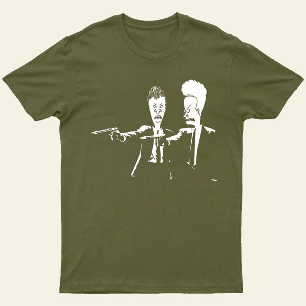 Beavis And Butthead Pulp Fiction Nerd T-Shirt