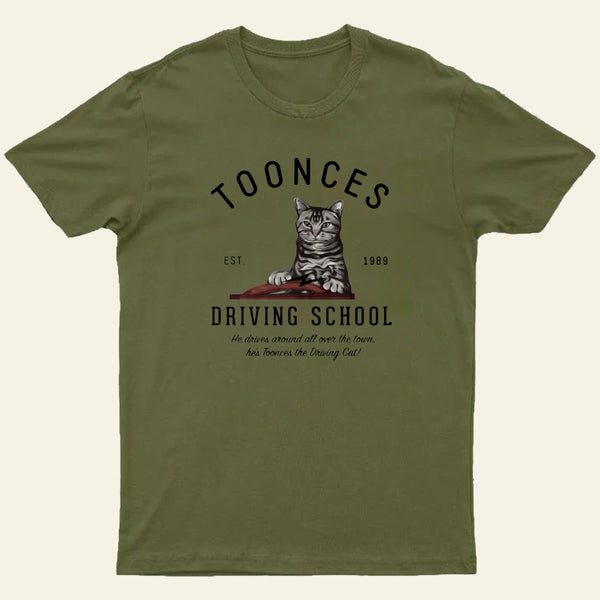 Toonces Driving School Est 1989 Entrageek T-Shirt