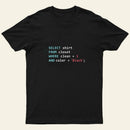 Programmer Database Entrageek T-Shirt