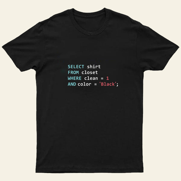 Programmer Database Entrageek T-Shirt