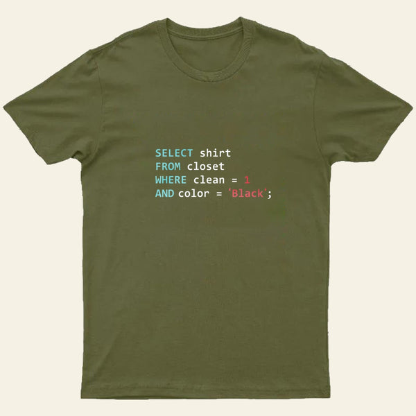 Programmer Database Entrageek T-Shirt