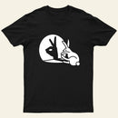 Funny Rabbit Hand Shadow Puppets Bunny Figure Pop Art T-Shirt