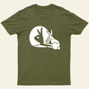 Funny Rabbit Hand Shadow Puppets Bunny Figure Pop Art T-Shirt