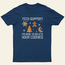 Funny Christmas Tech Support Computer Progra Entrageek T-Shirt