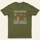 Funny Christmas Tech Support Computer Progra Entrageek T-Shirt