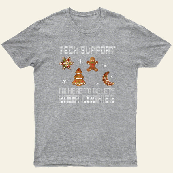 Funny Christmas Tech Support Computer Progra Entrageek T-Shirt