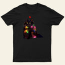 Christmas Lights Cat Entrageek T-Shirt