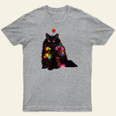 Christmas Lights Cat Entrageek T-Shirt