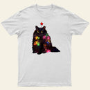 Christmas Lights Cat Entrageek T-Shirt