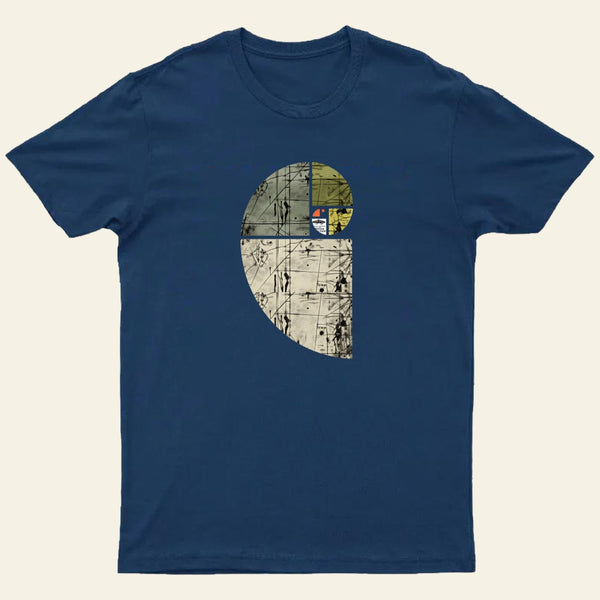 Distressed Fibonacci Spiral T-Shirt
