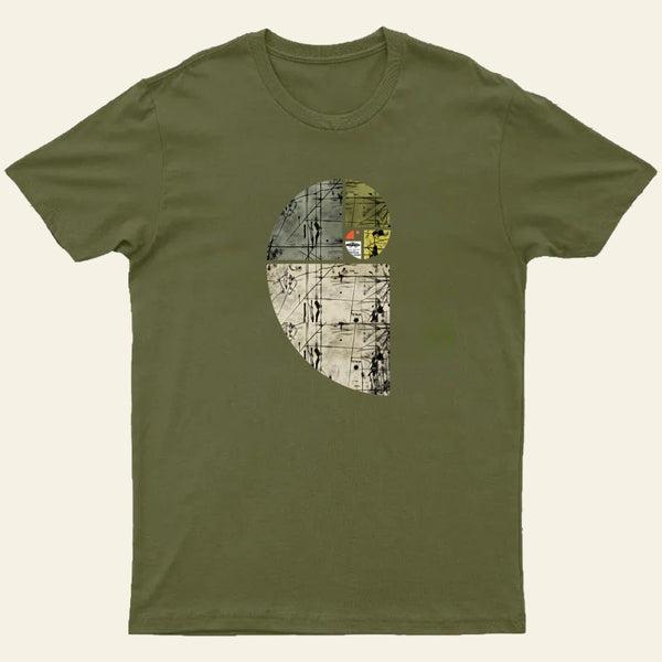 Distressed Fibonacci Spiral T-Shirt