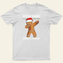 Gingerbread Dabbing Dance Christmas T-Shirt