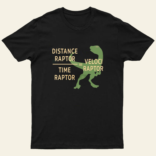 Equations Of Motion Science Velociraptor T-Shirt