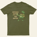 Equations Of Motion Science Velociraptor T-Shirt