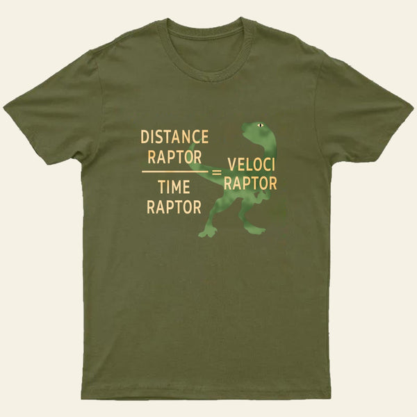 Equations Of Motion Science Velociraptor T-Shirt