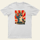 Rock Music Cat Vintage Entrageek T-Shirt