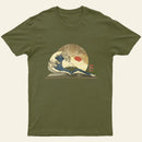 The Great Wave Of Knowledge Entrageek T-Shirt