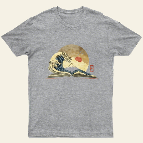 The Great Wave Of Knowledge Entrageek T-Shirt