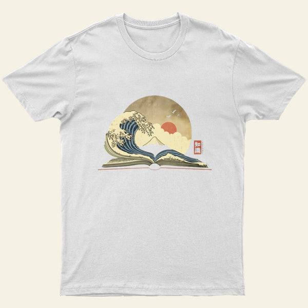 The Great Wave Of Knowledge Entrageek T-Shirt