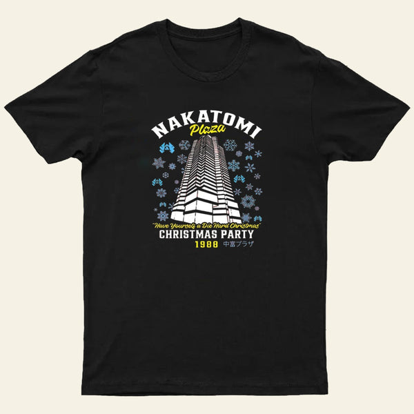 Christmas Nakatomi Building Die Hard Entrageek T-Shirt