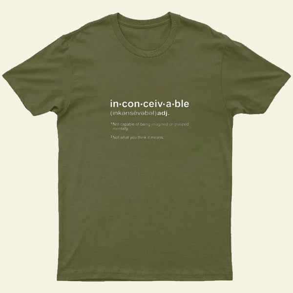 Inconceivable Definition Entrageek T-Shirt