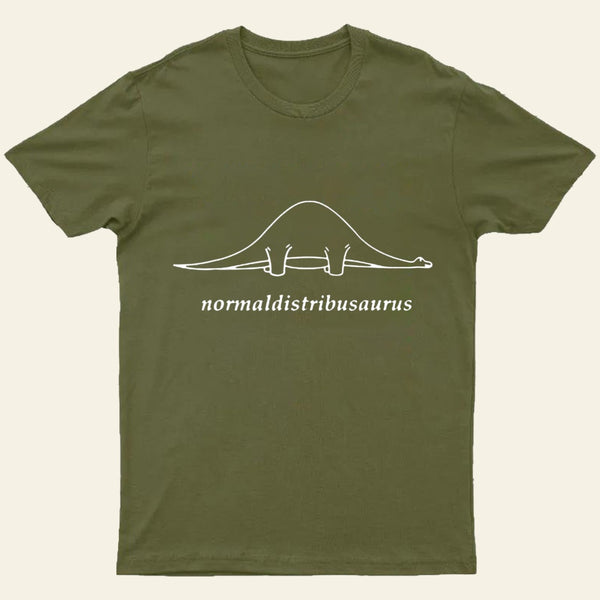 Normal Distribution Dinosaur Entrageek T-Shirt