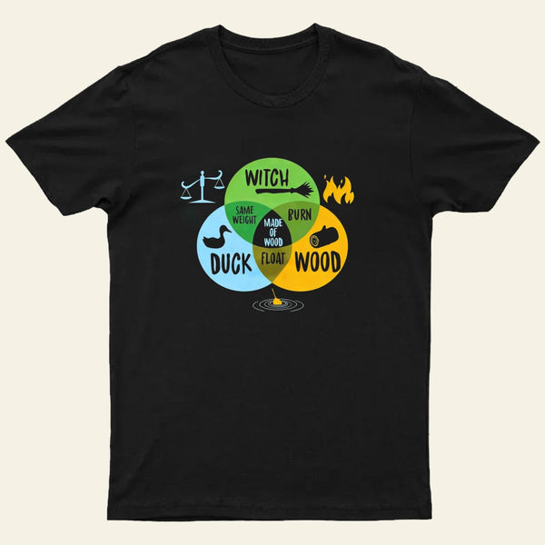 Monty Python And The Holy Grail Witch Same Weight As Duck Entrageek T-Shirt