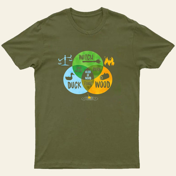 Monty Python And The Holy Grail Witch Same Weight As Duck Entrageek T-Shirt