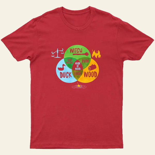 Monty Python And The Holy Grail Witch Same Weight As Duck Entrageek T-Shirt