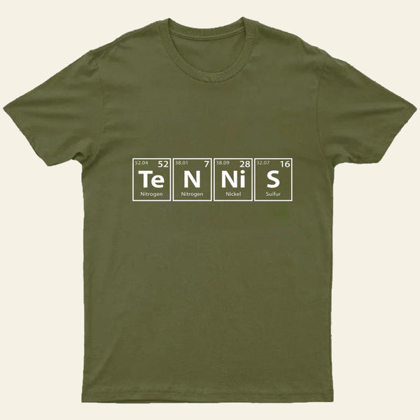 Tennis (Te-N-Ni-S) Periodic Elements T-Shirt
