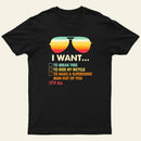 Funny Music lover Gift I Want It All Entrageek T-Shirt