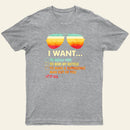 Funny Music lover Gift I Want It All Entrageek T-Shirt