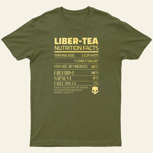 Liber-tea one cup at a time! helldivers Entrageek T-Shirt