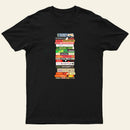 Classic Banned Books Stack Entrageek T-Shirt