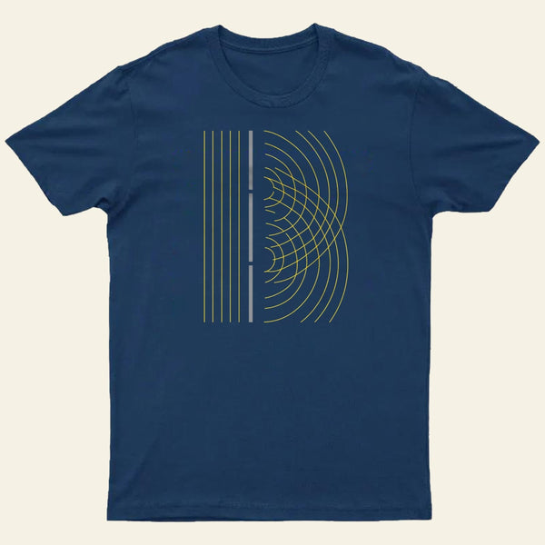 Double Slit Light Wave Particle Science Experiment T-Shirt