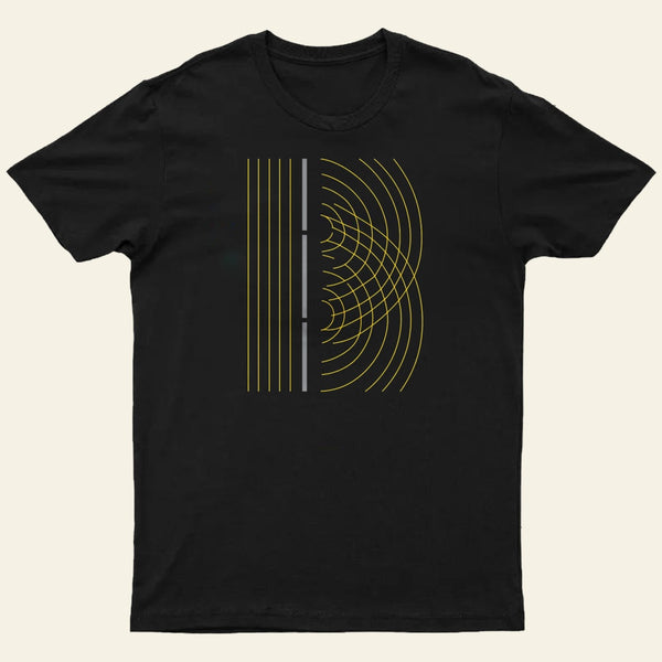 Double Slit Light Wave Particle Science Experiment T-Shirt