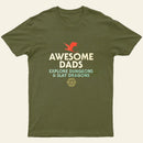 Awesome Dads Explore Dungeons and Slay Dragons Entrageek T-Shirt