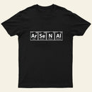 Arsenal (Ar-Se-N-Al) Periodic Elements Spelling T-Shirt