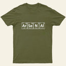 Arsenal (Ar-Se-N-Al) Periodic Elements Spelling T-Shirt