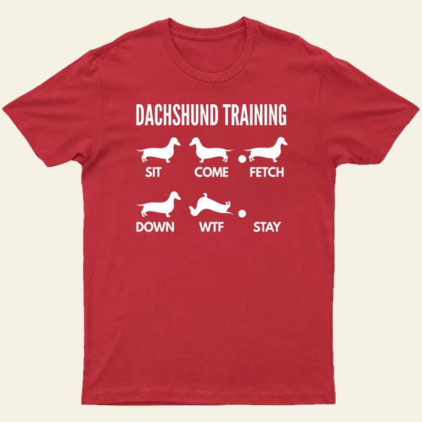 Dachshund Training Dachshund Dog Entrageek T-Shirt