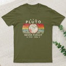 Never Forget Pluto Retro Style Entrageek T-Shirt