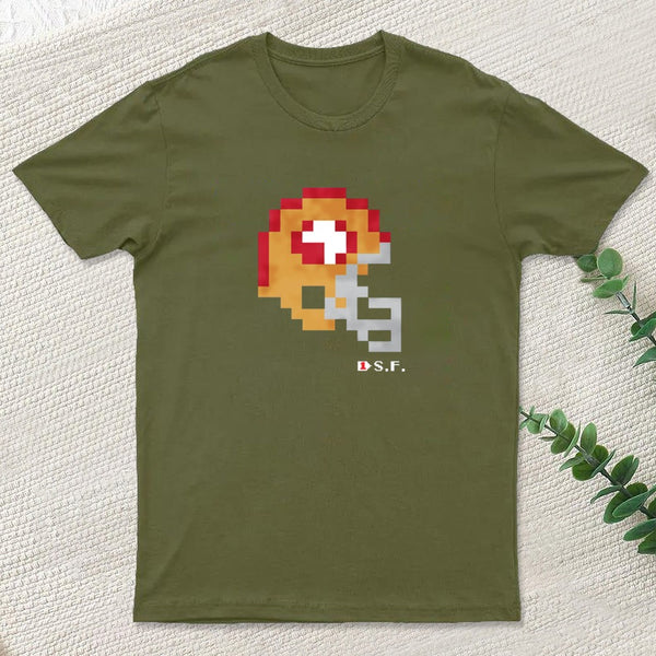 49ers Tecmo Bowl Helmet Entrageek T-Shirt