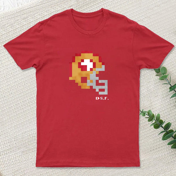 49ers Tecmo Bowl Helmet Entrageek T-Shirt