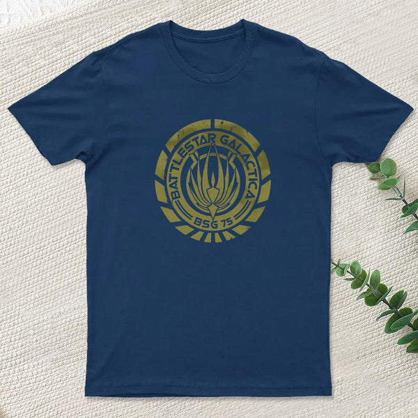 Battlestar Galactica Crest Nerd T-Shirt