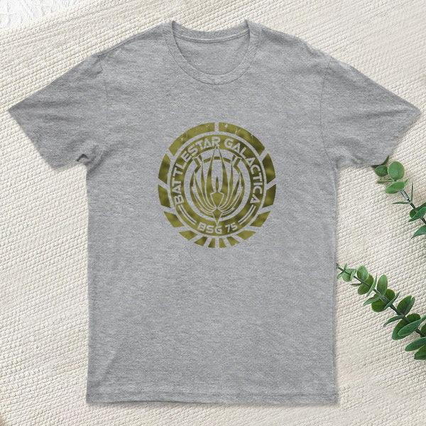 Battlestar Galactica Crest Nerd T-Shirt