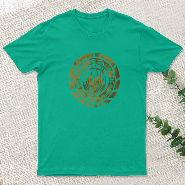 Battlestar Galactica Crest Nerd T-Shirt